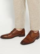 Dune London Tan Brown Suffix Flex Sole Toecap Shoes