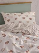 Jojo Maman Bébé Brown Bear 180 Thread Count Duvet Cover and Pillowcase Set