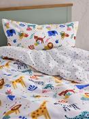 Jojo Maman Bébé Safari 180 Thread Count Duvet Cover and Pillowcase Set