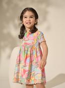Rainbow Butterfly Ribbed Jersey Dress (3mths-7yrs)