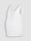 JoJo Maman Bébé White Maternity Thick Strap 100% Cotton Vest image