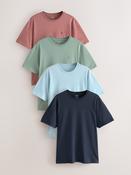 Navy/Blue/Pink/Green Regular Fit T-Shirts 4 Pack