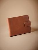 Tan Brown Signature Leather Extra Capacity Wallet