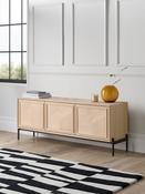Jasper Conran London White Washed Oak Aden Wide Up to 50 Inch TV Unit
