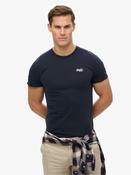 Superdry Dark Blue Essential Short Sleeve Embroidered T-Shirt