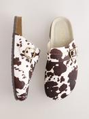 Cow Standard Fit Leather Footbed Clogs