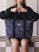 Cath Kidston Navy Tiny Town Overnight Bag