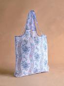 Cath Kidston Blue Archive Marble Foldaway Shopper Bag