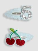 JoJo Maman Bébé Blue 2-Pack 5th Birthday Clips