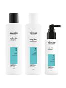 Nioxin Scalp + Hair Thickening System 3 for Coloured, Dry and Damaged Hair with Light Thinning Trial Kit