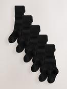 Navy Blue 5 Pack Cotton Rich School Tights