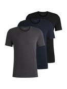 BOSS Grey/Blue/Black Classic Crew Neck T-Shirts 3 Pack