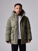 smALLSAINTS Khaki Green Underground Padded Parka