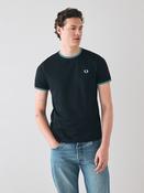 Fred Perry Lapis Blue Fred Perry Twin Tipped Logo T-Shirt