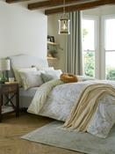Laura Ashley Yellow Ochre Pussy Willow 100% Cotton Duvet Cover and Pillowcase Set image