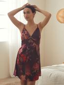 B By Ted Baker Burgundy Satin Lace Slip