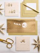 Gold 20 Pack Christmas Cards
