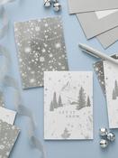 Silver Snowflake 20 Pack Christmas Cards