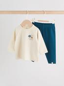 Blue Space Top and Leggings 2 Piece Baby Set (0mths-3yrs)