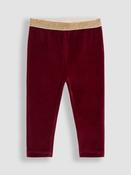 JoJo Maman Bébé Berry Purple Velour Leggings