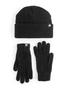 adidas Black/White Hat and Gloves Set Kids