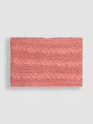 JoJo Maman Bébé Dusky Pink Cable Knitted Neck Cosy Scarf