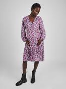 JoJo Maman Bébé Navy Blue Floral Print Tiered Mini Maternity Dress