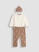 JoJo Maman Bébé Mocha Baby Giraffe Set 3 Piece