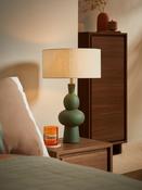 MADE.COM Green Freyja Ceramic Table Lamp