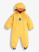 JoJo Maman Bébé Yellow Duck Jersey-lined Waterproof Puddle Suit