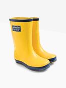 JoJo Maman Bébé Yellow Contrast Trim Lined Wellies