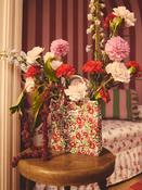 Cath Kidston Red Floral Hand Bag Vase