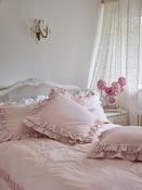 Shabby Chic by Rachel Ashwell® Set of 2 Pink Broderie Anglaise Ruffle Count Pillowcases
