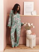 Bath &amp; Body Works Green Cherry Blossom Cosy Button Through Pyjamas