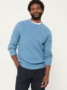 FatFace Calder Light Vintage Blue Crew Neck Knitted Jumper image