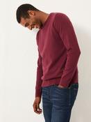 FatFace Rye Claret Crew Neck Knitted Jumper