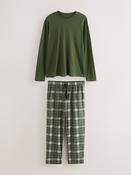 Khaki Green Motionflex Cosy Long Sleeve Pyjamas Set