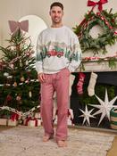 Red Truck Matching Family Christmas Sweatshirt and Flannel Pyjamas