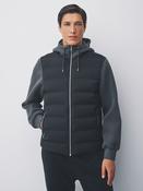 Black Hybrid Quilted Jacket image
