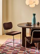 MADE.COM Set of 2 Chocolate Brown with Truffle Piping Parker Dining Chairs in Velvet image