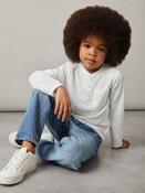 Reiss White David 3-9 yrs Cotton-Blend Waffle Henley T-Shirt