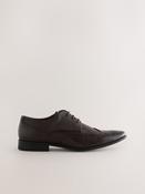Brown Standard Fit Brogue Shoes image