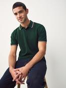 Green Regular Fit Short Sleeve Tipped Polo Shirt
