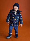 JoJo Maman Bébé Navy Transport 3-In-1 Waterproof Jacket image