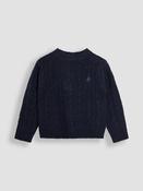 JoJo Maman Bébé Navy Blue Classic Cable Jumper
