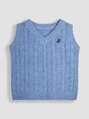 JoJo Maman Bébé Blue Classic Cable Tank Top