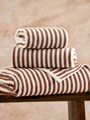 Yard Pecan Orange Hebden Striped Towel