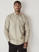 Sage Green Slim Fit Long Sleeve Oxford Shirt image