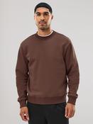 Chestnut Brown Regular Fit Heavyweight Cotton Rich Crew Sweatshirt