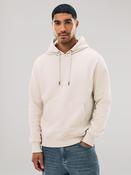 Ecru White Regular Fit Heavyweight Cotton Rich Jersey Hoodie